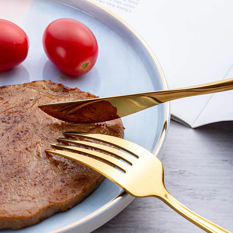 Набор столовых приборов из 5 предметов нож вилка ложка палочки для еды чайная