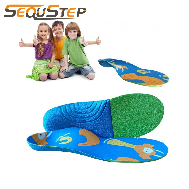 2 pairs Kids orthopedic insole Child Orthotic Arch Support Shoes Sole Children Flat Foot Correction Shoes Pads  size 20 to 34