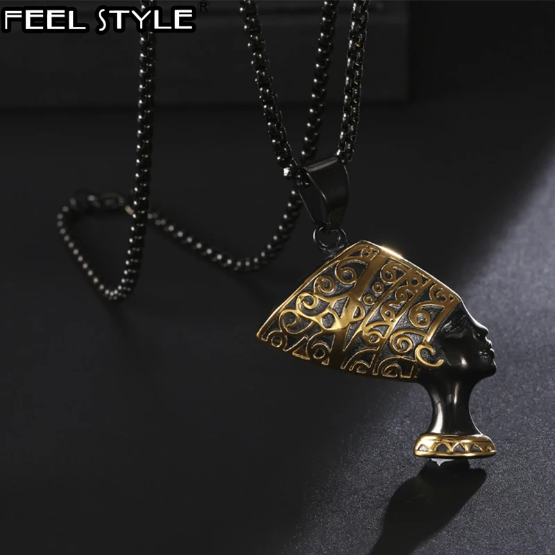 Мужские ожерелья в стиле хип хоп черная Подвеска из нержавеющей стали 316L