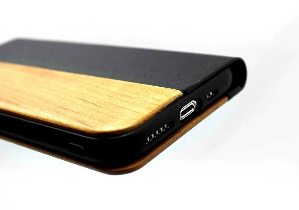 Чехол из искусственной кожи с деревянным покрытием для iPhone 11 Pro XS Max XR X 8 7 6 6S Plus samsung Galaxy S10 S9 S8 Plus S10e