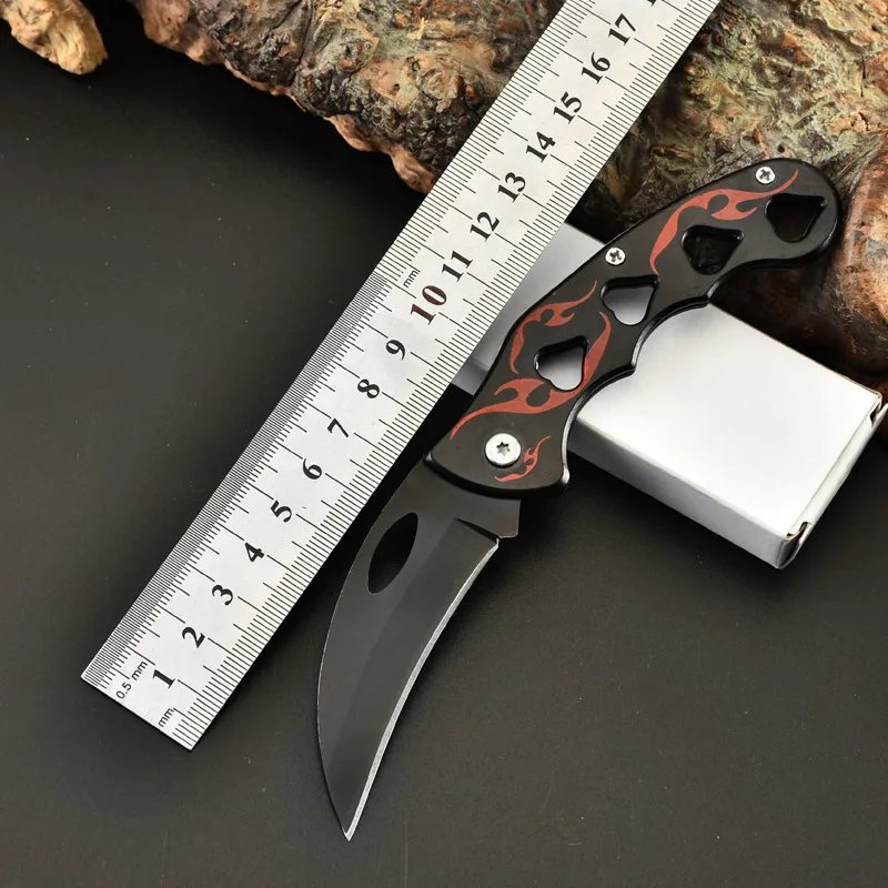 

17cm(6.7") Stainless Steel Pocket Knife for Men Multitool Folding Portable Knife for Outdoor Hunting Camping and EDC