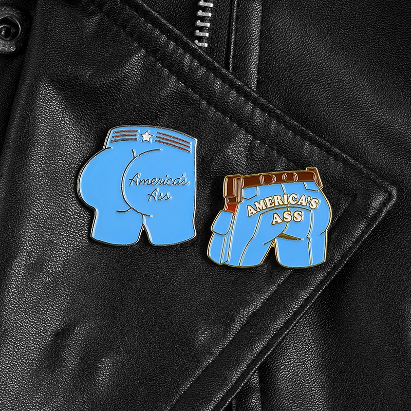 Значки с героями мультфильмов сексуальный Капитан Америка шорты Броши для