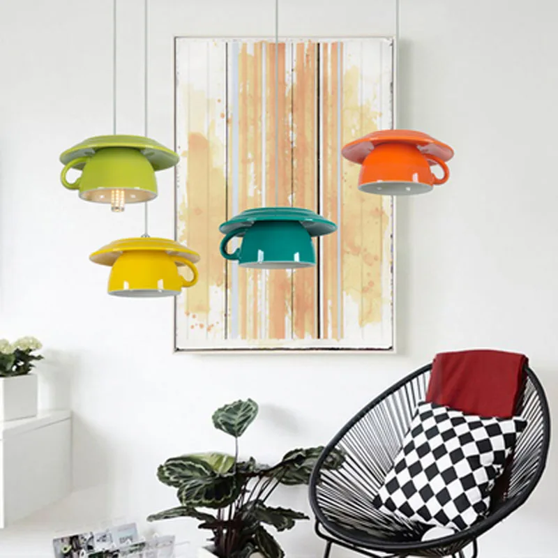 

led restaurant chandelier modern minimalist creative personality small chandelier aisle nordic lamp bedroom ceramic
