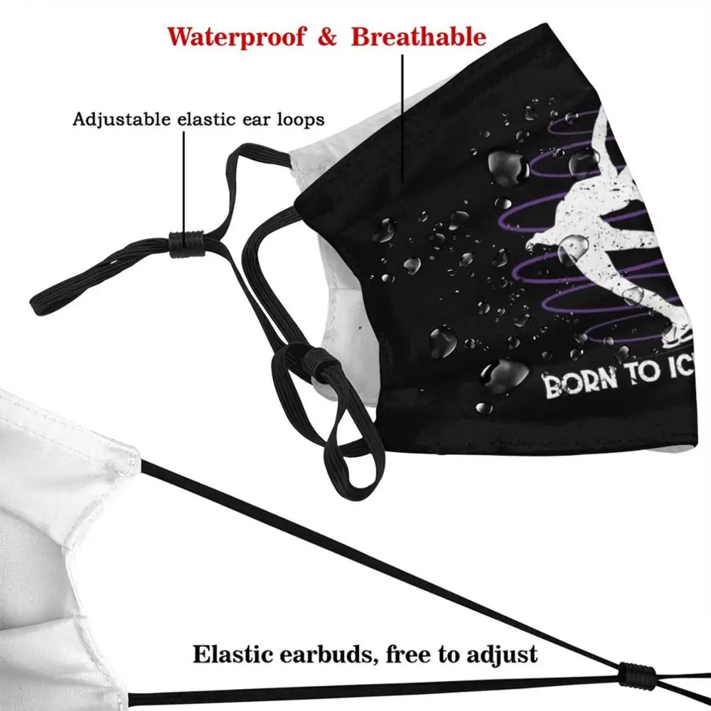 Маска для фигурного катания на коньках Сделай Сам моющийся фильтр Pm2.5 рот тренд