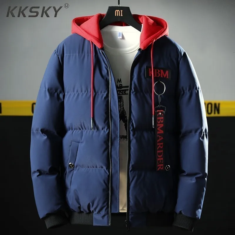 

M-4XL Winter Hoody Parkas For Men's New Thick Parka Jacket Men Brand Pocket -20 Degree Warm Parka Men Warm Coat Casual For Male