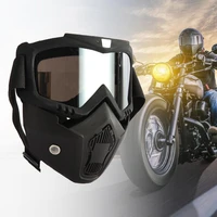 lbws 291 motorcycle goggles retro windproof motocross mouth filter safety goggles for protecting
