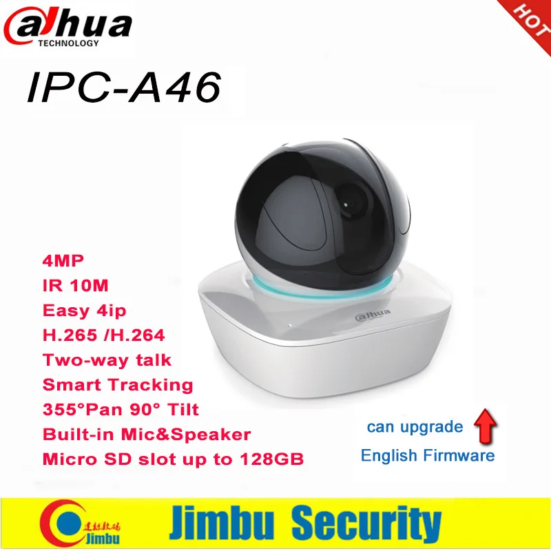 Dahua Wifi камера IPC-A46 заменить IPC-A35 H265/H.264 4MP IP камера панорамирование наклона два способа аудио для Easy4ip облачного интеллектуального обнаружения