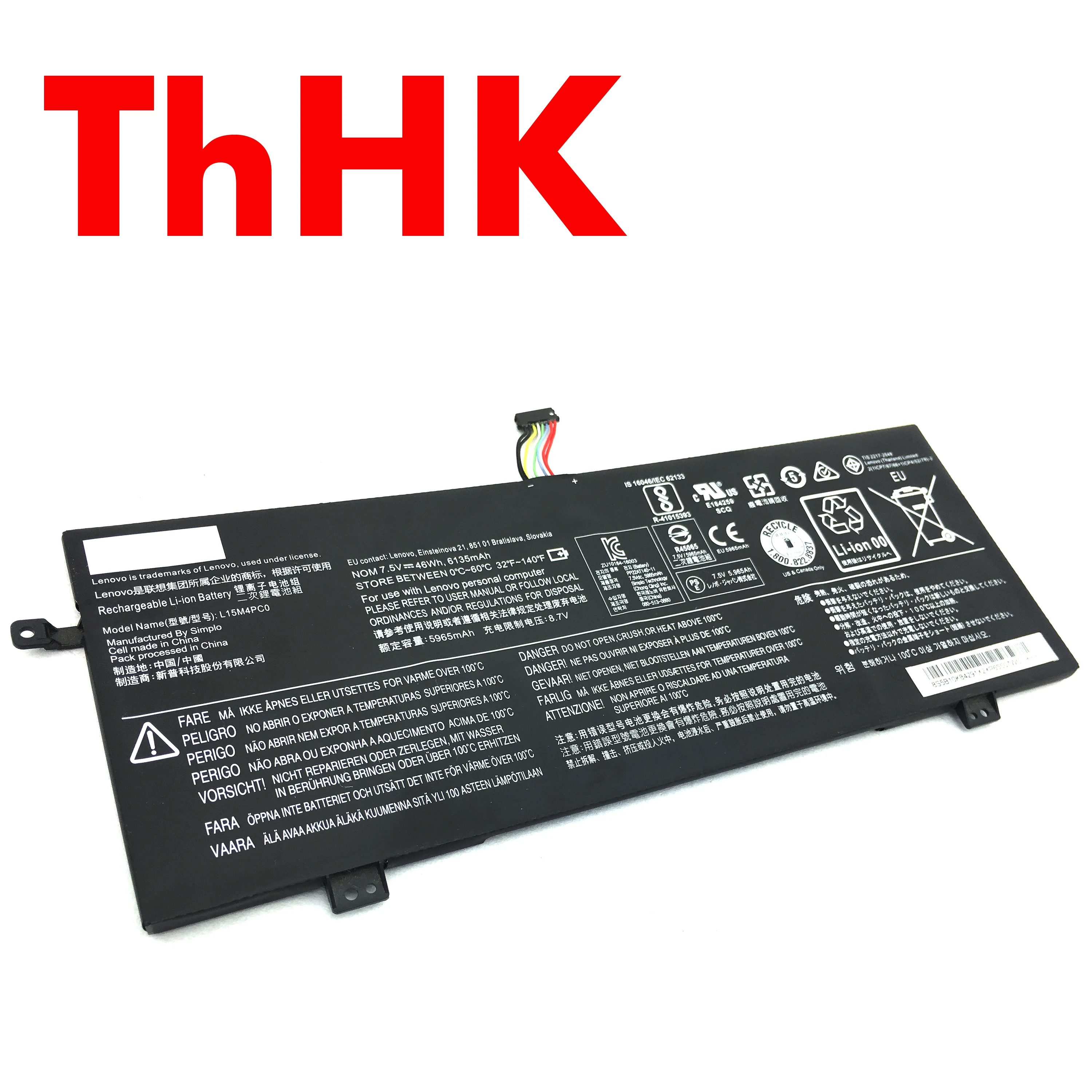 Аккумулятор для ноутбука Genuine Original L15L4PC0 L15M4PC0 L15S4PC0 L15M6PC0 Lenovo IdeaPad 710S-13ISK 710S-13IKB