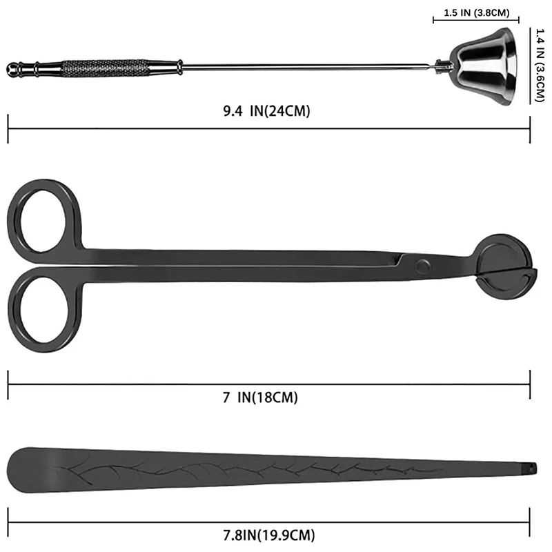3 в 1 Аксессуары для свечей лампы форме свечи триммер фитилей снаффер фитиль Dipper