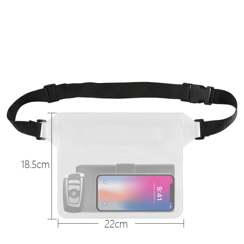 Waterproof Waist Bag for Mobile Phone Wallet Keys Waterproof Bag for Water Sports Sealed Storage Bag Used for Swimming Fishing