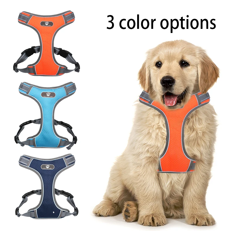 Собачья шлейка-жилетка Регулируемые мягкие с воздухопроницаемой сеткой