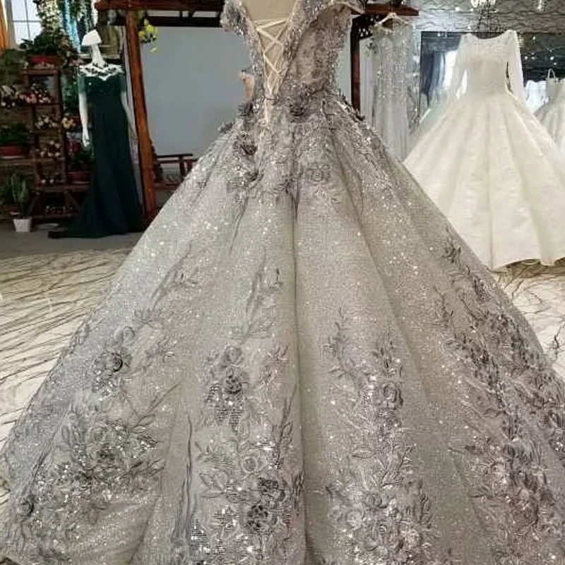 LS37740 старшее серое бальное платье вечернее с открытыми плечами Милая Длина до