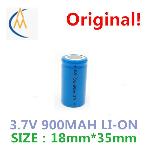 Three yuan flat 18350 sufficient capacity lithium battery 3.7 V 900 maha electric toy juice cup of rechargeable batteries