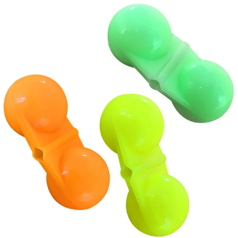 

10pcs Double Ring Beads Luminous Card Line Bell Fishing Plastic Small Accessories Built-in 2 Ring Beads Fishing Accessories