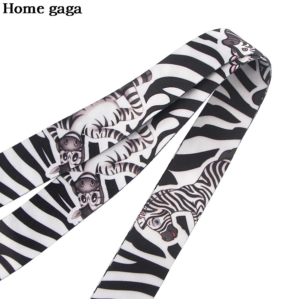 

DB185 Wholesale 20pcs/lot Zebra Cute Animal Ribbon Lanyard For Keychain ID Card Passport Cell Phone Badge Holder Hanging Rope
