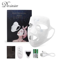 electric facial mask skin rejuvenation anti wrinkle beauty eye facial beauty mask micro current pulse face massager for home spa