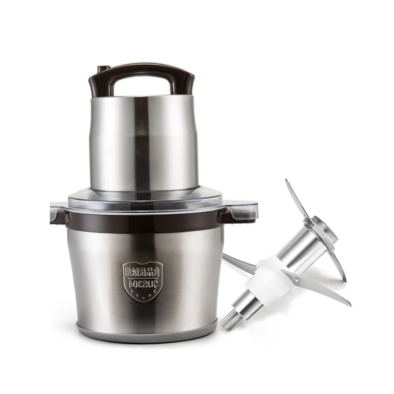 6L Stainless Steel Meat Grinder Chopper Automatic Electric Mincing Machine High-quality Household or Commercial Food Processor | Бытовая