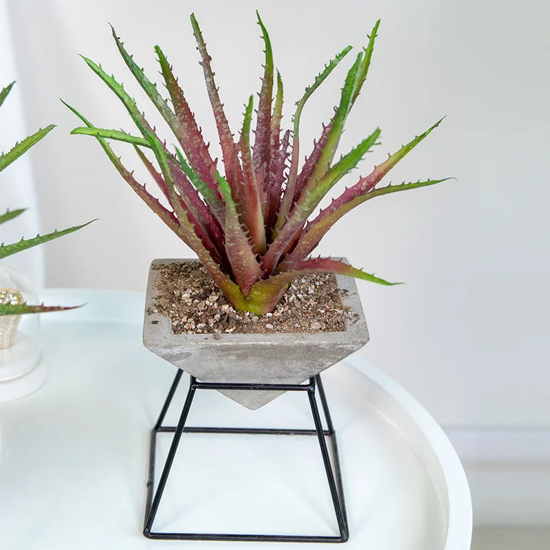 Simulation succulent bouquet sawtooth stinging touch aloe vera Home decorating indoor potted green plant fake flower | Дом и сад