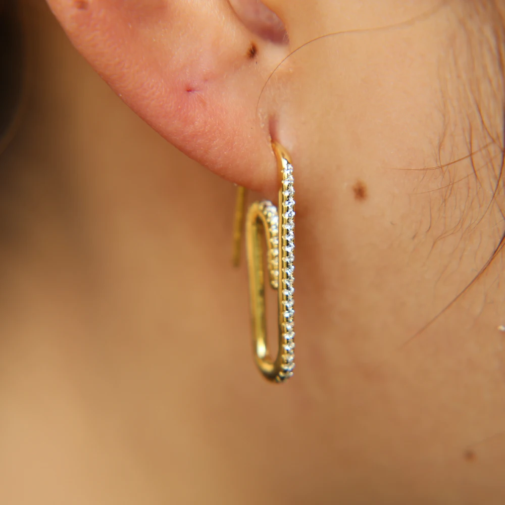 Женские серьги из серебра 100% пробы с фианитами | Украшения и аксессуары