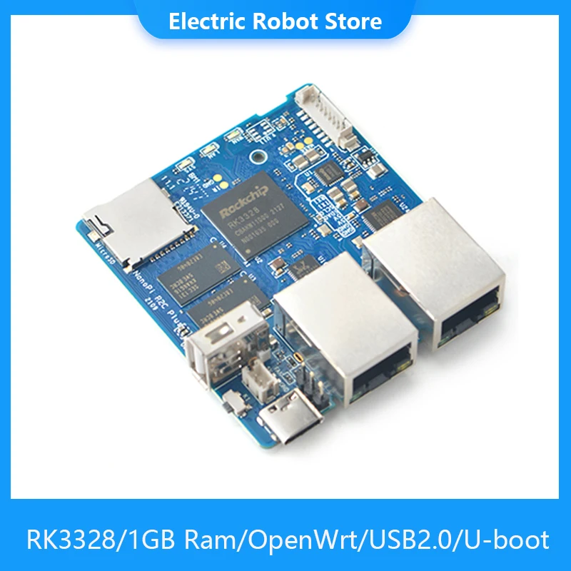 Мини-роутер NanoPi R2C Plus Rockchip RK3328 1 ГБ DDR4 ОЗУ двойной гигабитный Ethernet-порт | Компьютеры