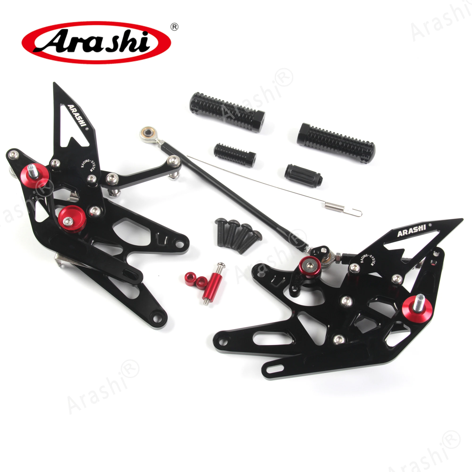 Араши CNC Регулируемая подставка для ног YAMAHA YZF R1 2005 2006 подножки задние комплекты