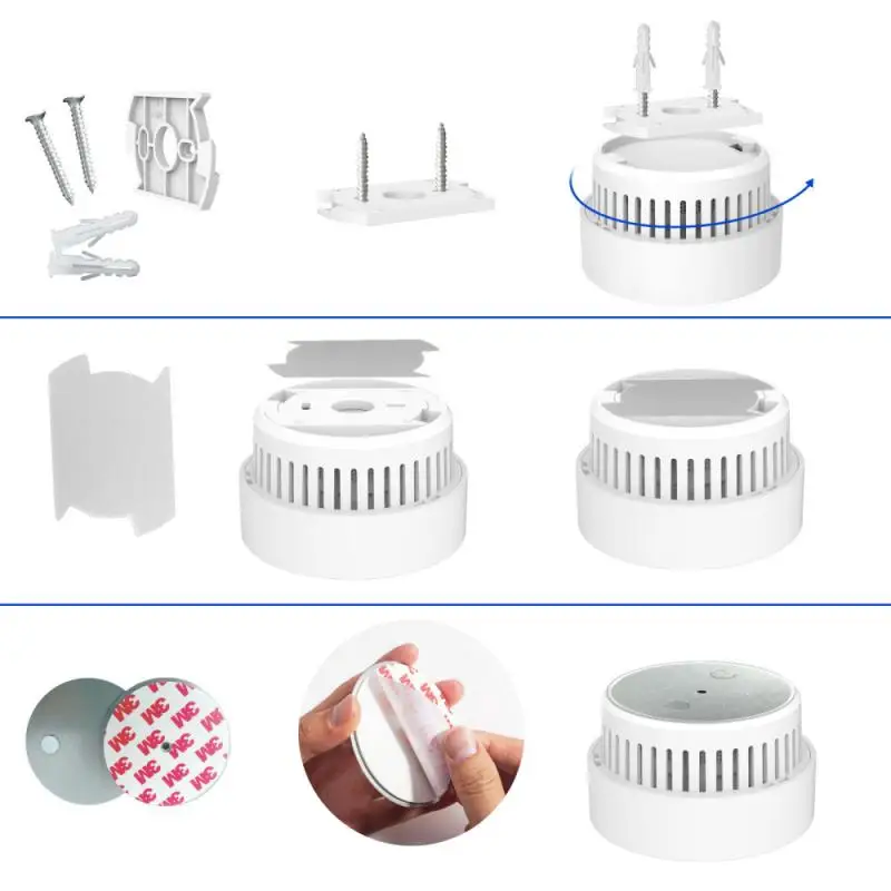 

Newest Smoke Alarm Detector Voice Warn Sensor Home Security Protection High Sensitive Built-in lithium Battery 10 Years of Use