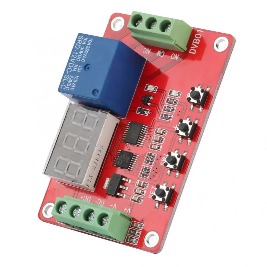 12 V/24 V красный DVB01 цифровой окна Напряжение компаратор/Напряжение измерения