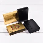 Одна колода Золотая фольга покер Евро Стиль Пластиковые Покер игральные карты водостойкие карты Хорошая цена игра в азартные игры
