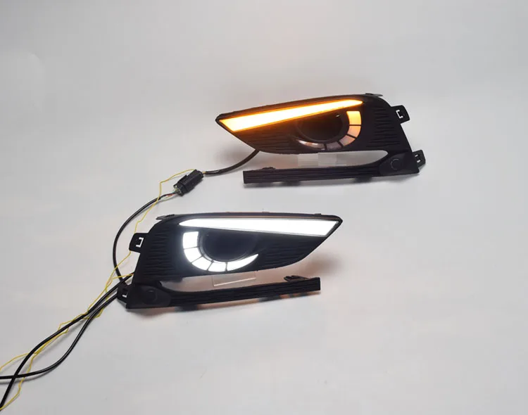 YUANEN 2 шт. DRL для Chevrolet Cruze дневные ходовые огни противотуманная фара крышка фары 12 в дневной сигнал для Chevy