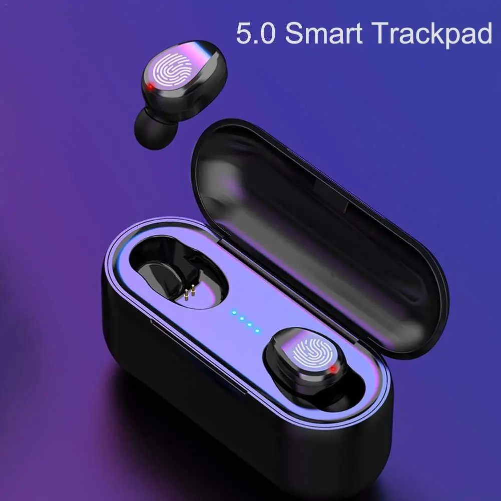 IPX7 водонепроницаемые спортивные наушники с 3500mA зарядным устройством F9 Mini 5D