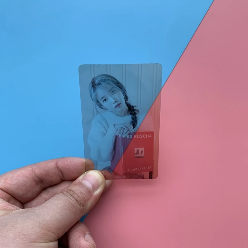 4 шт./компл. IU Ji Eun прозрачная Фотокарта Новые поступления хорошее качество ПВХ