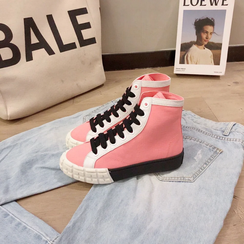 Женские парусиновые туфли Sweeheart повседневные из ЭВА на плоской подошве шнуровке