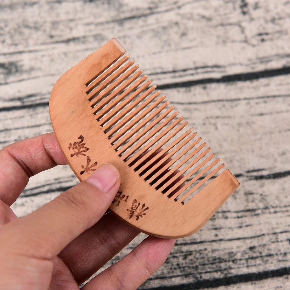 

Wooden S/L size mini Pocket Comb Handmade Sandalwood Anti-Static for hair Beard And Mustache Combs Hair Brush
