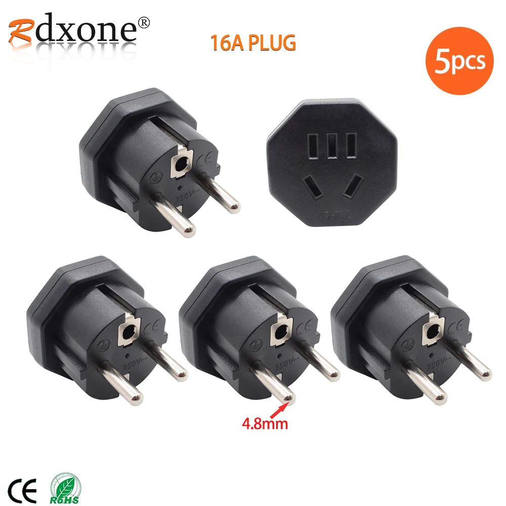 16A электрическая вилка US AU CN в ЕС (евро) адаптер конвертер 250В AC офисное зарядное устройство настенная розетка
