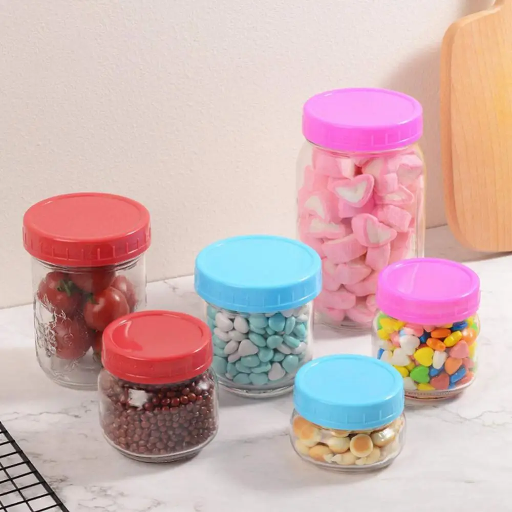 

60% Hot Sales!!! 10Pcs 7/8.6cm Round Can Caps Lids Food Storage Container Covers for Mason Jar