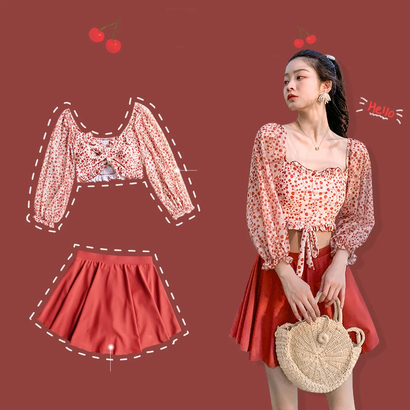 

STAERK swimsuit red sweet bathing suit to restore Bikinis Bikini 2020 Hot Sale Padded Bra Straps High Waist Swimsuit Female Swim