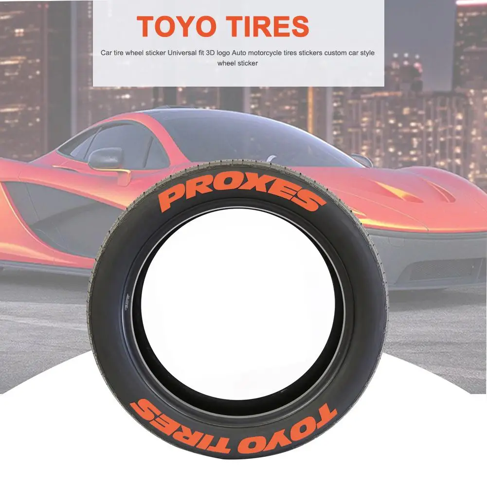 Универсальные автомобильные аксессуары шины колеса буквы наклейка подходит для