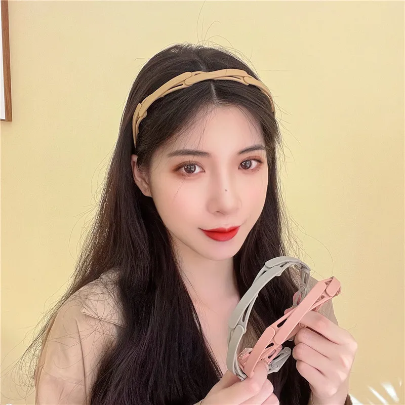 

Folding Carrying New Solid Headband Colorful Stretch Hair Accessories for Women