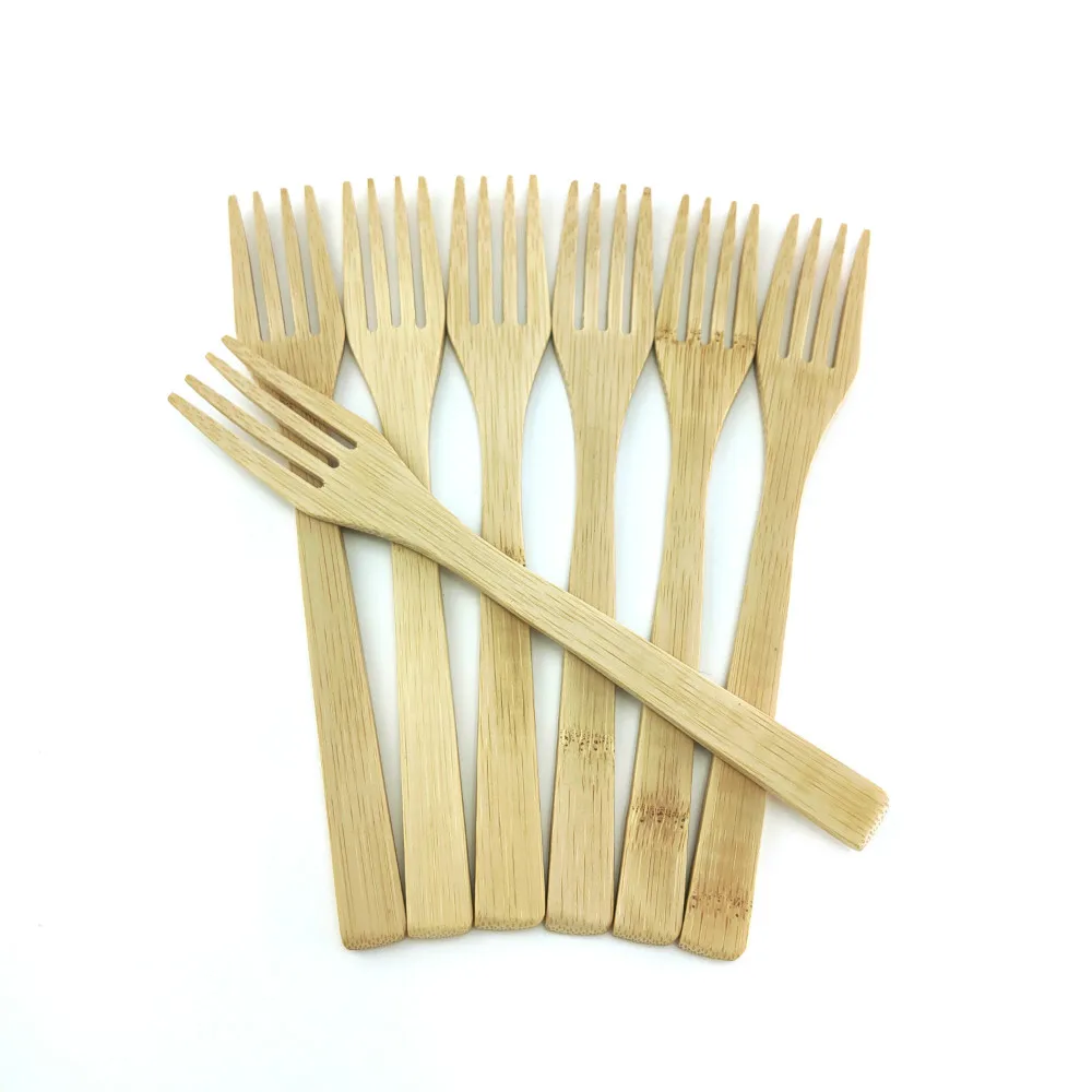 Деревянная вилка бамбуковая кухонная утварь портативная многоразовая посуда