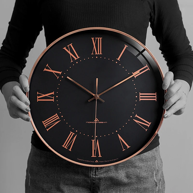 Настенные часы в скандинавском стиле для гостиной простые креативные дома