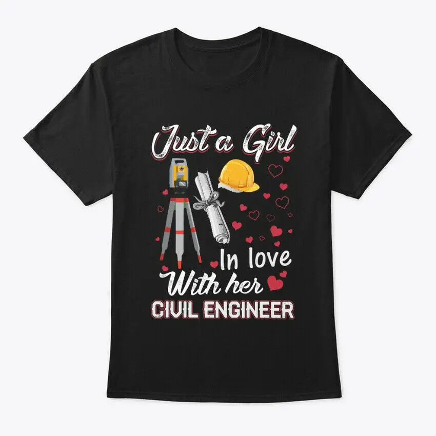 Футболка с надписью Love My Civil Engineer| |