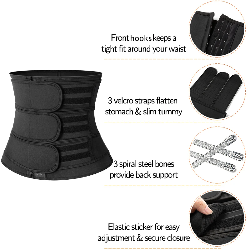 Мужской тренировочный тренажер для талии неопреновый корсет формирователь тела