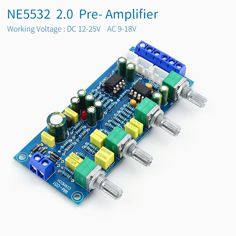 UNISIAN тональная плата NE5532 OP AMP Hi Fi предусилитель бас ВЧ баланс Объем Тон EQ