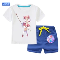 2021 summer girls boys clothing set butterfly print short sleeve t shirtshorts set for kids clothing sets baby clothes outfits