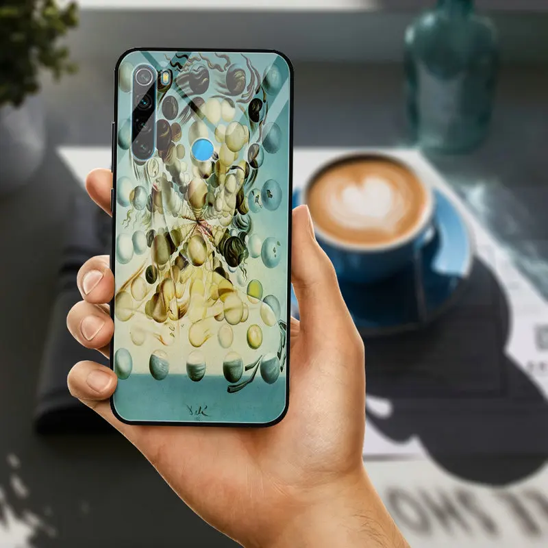 Модный чехол для телефона из закаленного стекла с изображением Сальвадора Дали