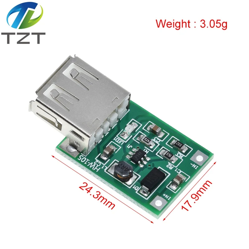 1 шт. Модуль повышения мощности от 3 В до 5 постоянного тока USB зарядное устройство 0