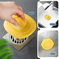 shower drain cover hair catcher stopper silicone kitchen sink filter bathroom floor drain cover home anti clogging sink strainer