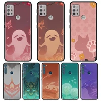 Genshin Impact Icon For MOTOROLA One Fusion Case for Moto G10 Plus Play Power One G20 G30 G40 G50 G60 Edge Phone Shell