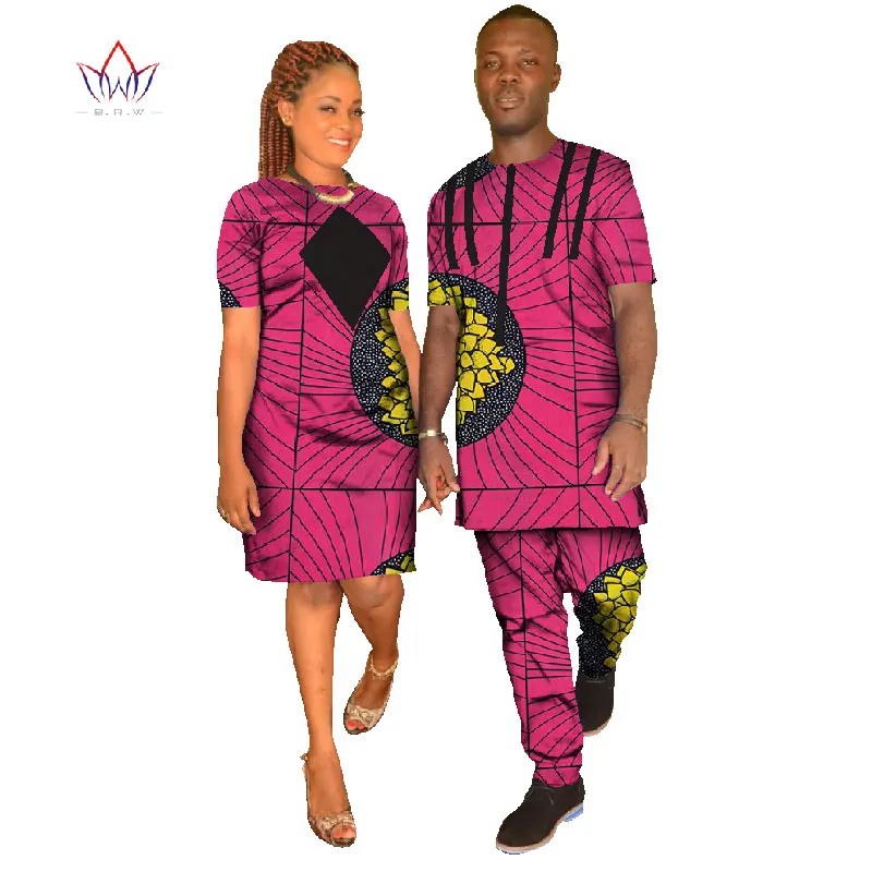 Новинка модная одежда для пар мужской комплект Дашики женское платье большого