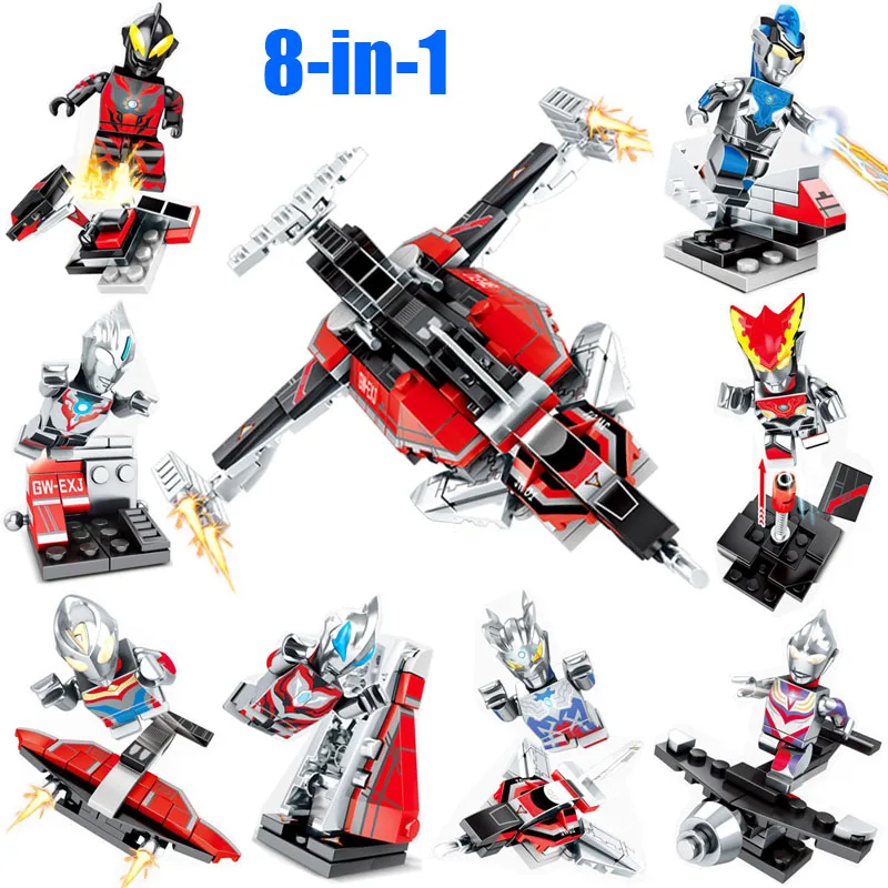 Экшн фигурка Ультрамен Дина Россо бальтан сиэйджин мини кукла строительный блок